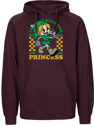 Game Mascot Fantasy Elf - Classic, Video Games, Video Game, Game, Games, Gamer, Mascot, Retro, Vintage, Retro Vintage, Retro Gamer, Retro Cartoon, Adventure, Fantasy, Princess - Fairtrade Hoodie