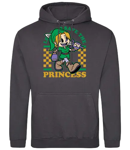 Game Mascot Fantasy Elf - Classic, Video Games, Video Game, Game, Games, Gamer, Mascot, Retro, Vintage, Retro Vintage, Retro Gamer, Retro Cartoon, Adventure, Fantasy, Princess - Standard Hoodie