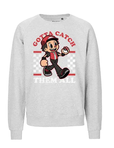 Game Mascot Monster Trainer - Video Games, Video Game, Game, Games, Gamer, Mascot, Retro, Vintage, Retro Vintage, Retro Gamer, Retro Cartoon, Fantasy, Adventure, Monster, Trainer, Training, Fighting, Fight, Classic - Fairtrade Sweatshirt