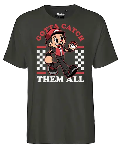 Game Mascot Monster Trainer - Video Games, Video Game, Game, Games, Gamer, Mascot, Retro, Vintage, Retro Vintage, Retro Gamer, Retro Cartoon, Fantasy, Adventure, Monster, Trainer, Training, Fighting, Fight, Classic - Fairtrade T-Shirt