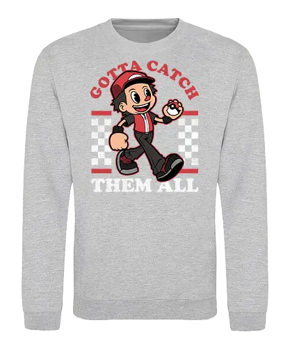 Game Mascot Monster Trainer - Video Games, Video Game, Game, Games, Gamer, Mascot, Retro, Vintage, Retro Vintage, Retro Gamer, Retro Cartoon, Fantasy, Adventure, Monster, Trainer, Training, Fighting, Fight, Classic - Sweatshirt