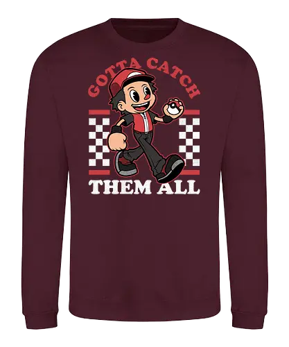 Game Mascot Monster Trainer - Video Games, Video Game, Game, Games, Gamer, Mascot, Retro, Vintage, Retro Vintage, Retro Gamer, Retro Cartoon, Fantasy, Adventure, Monster, Trainer, Training, Fighting, Fight, Classic - Sweatshirt
