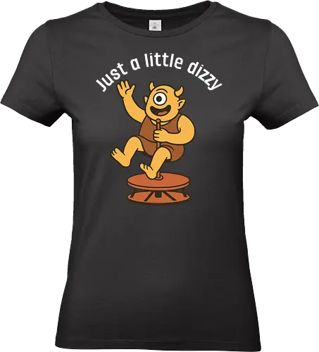 Just a little dizzy - monster, carousel, cyclops, fun, happy, joke - Standard T-Shirt (Frauen)