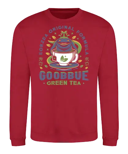 Goobbue Green Tea - Final, Cactus, cactilio, Kupo, final fantasy xiv, final fantasy 14, ff14, Goobbue, gaming, gamer, video game, Kweh, tonberry, tomberi, Cloud, final fantasy 7 - Sweatshirt