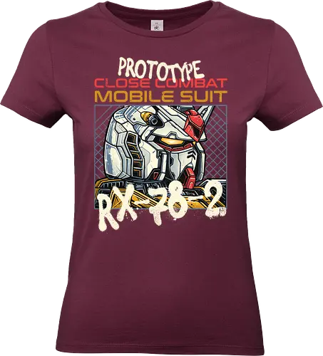 Close Combat Mobile Suit - science fiction, Anime, animated, Japanese, mecha, robots, machine, giant - Standard T-Shirt (Frauen)