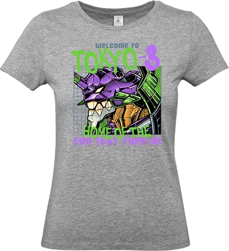 Welcome to Tokyo - Anime, animated, Manga, Japanese, mecha, robots, machine - Standard T-Shirt (Frauen)