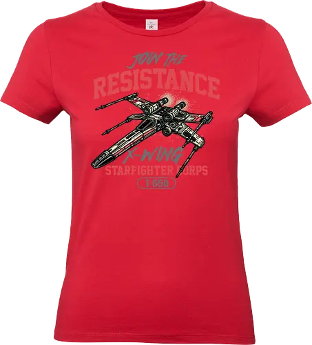 Resistance X wing - Film, movie, galactic, galaxy, science fiction, sci-fi, space - Standard T-Shirt (Frauen)