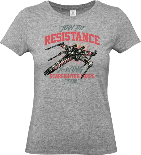 Resistance X wing - Film, movie, galactic, galaxy, science fiction, sci-fi, space - Standard T-Shirt (Frauen)