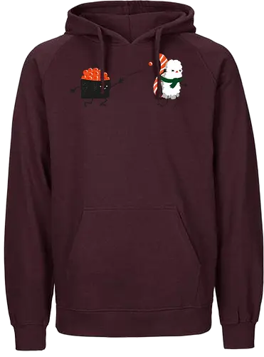 Sushi Streit - sushi, Japan, cute, kawaii, streit, humor, lustig, nigiri, food - Fairtrade Hoodie