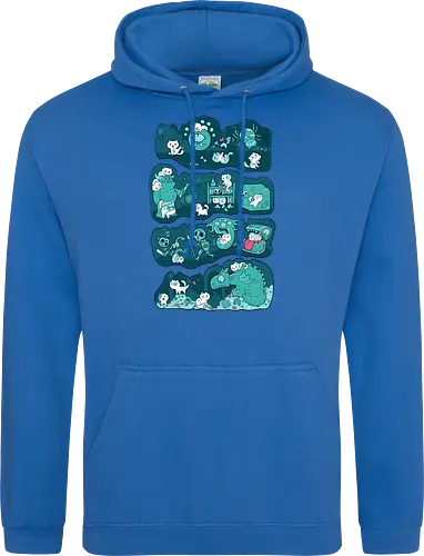 Dungeon Kittens - RPGArt, FantasyIllustration, DungeonCrawl, CuteFantasy, rpg, Pen and Paper, Katzen, fantasy katzen, Pen and paper, RPG, gaming, fantasy, D20, 20 sided dice - Standard Hoodie