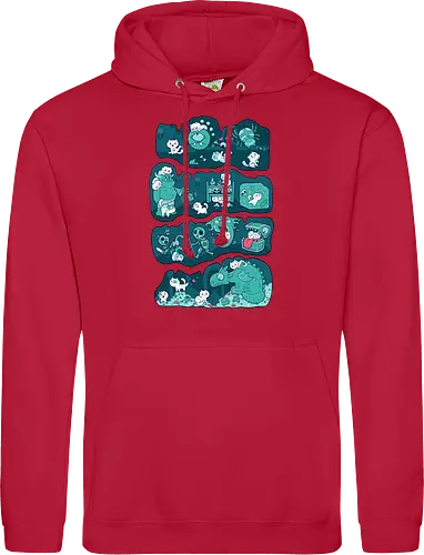 Dungeon Kittens - RPGArt, FantasyIllustration, DungeonCrawl, CuteFantasy, rpg, Pen and Paper, Katzen, fantasy katzen, Pen and paper, RPG, gaming, fantasy, D20, 20 sided dice - Standard Hoodie