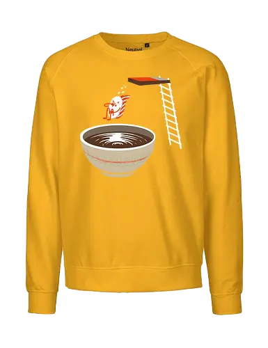 Sushi im Pool - lustig, sushi, nigiri, Sojasoße, Sommer, Pool, Japan, Kawaii, cute, Humor, schwimmen, Schwimmbad, food - Fairtrade Sweatshirt
