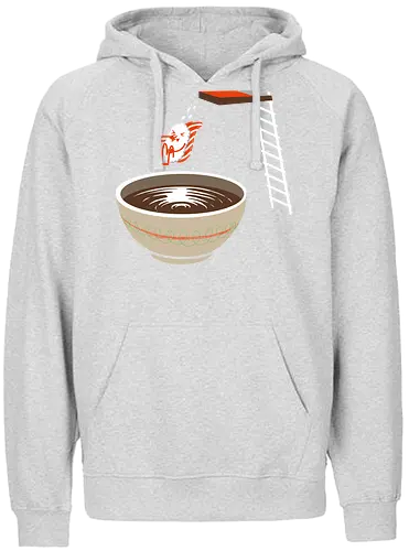 Sushi im Pool - lustig, sushi, nigiri, Sojasoße, Sommer, Pool, Japan, Kawaii, cute, Humor, schwimmen, Schwimmbad, food - Fairtrade Hoodie