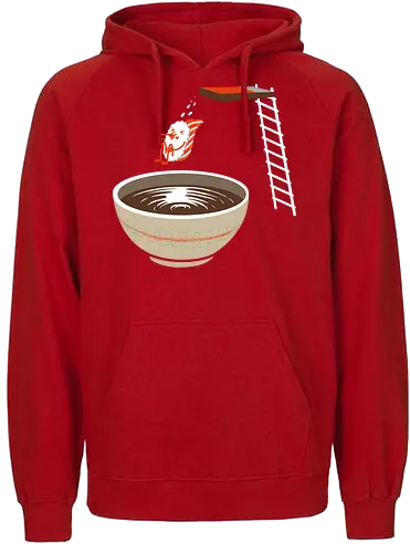 Sushi im Pool - lustig, sushi, nigiri, Sojasoße, Sommer, Pool, Japan, Kawaii, cute, Humor, schwimmen, Schwimmbad, food - Fairtrade Hoodie