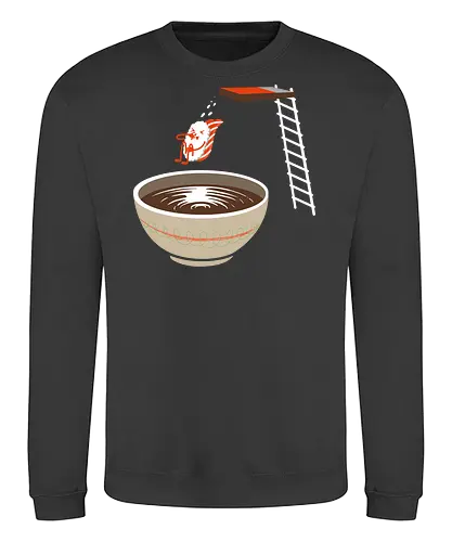 Sushi im Pool - lustig, sushi, nigiri, Sojasoße, Sommer, Pool, Japan, Kawaii, cute, Humor, schwimmen, Schwimmbad, food - Sweatshirt