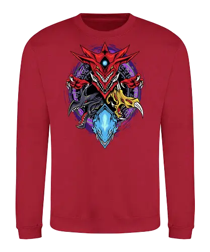 myth dragon  - dragon, myth, cardgame, game, cool, legendary, magic, wizard, ancient, playing, roleplay - Sweatshirt