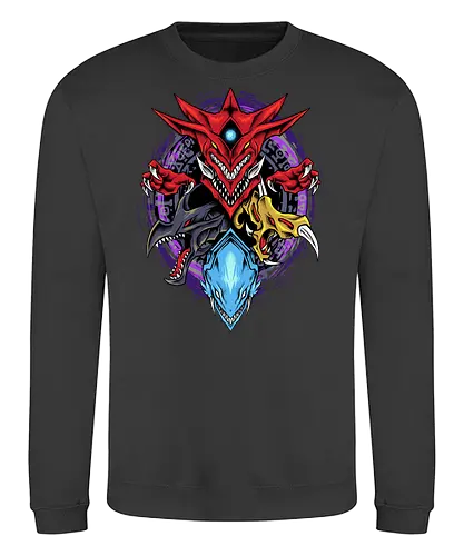 myth dragon  - dragon, myth, cardgame, game, cool, legendary, magic, wizard, ancient, playing, roleplay - Sweatshirt