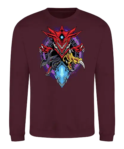 myth dragon  - dragon, myth, cardgame, game, cool, legendary, magic, wizard, ancient, playing, roleplay - Sweatshirt