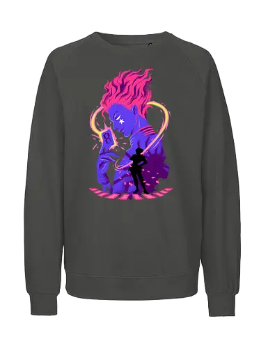 clown shadows - manga, clown, card game, card, playing, shadow, hisoka, hunter, anime - Fairtrade Sweatshirt