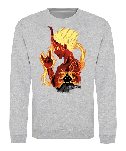banshoman shadows - anime, manga, god of flame, flame, shinra, fire force, cool - Sweatshirt