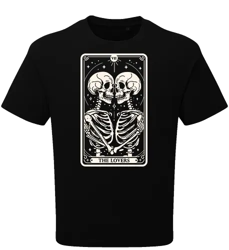 The Lovers Tarot Skull
