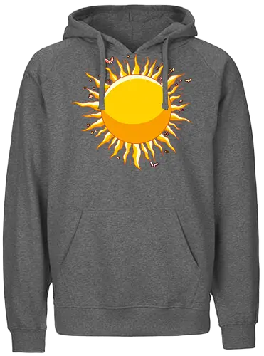 Sonnenschein - sommer, abstrakt, künst, art, sonne - Fairtrade Hoodie