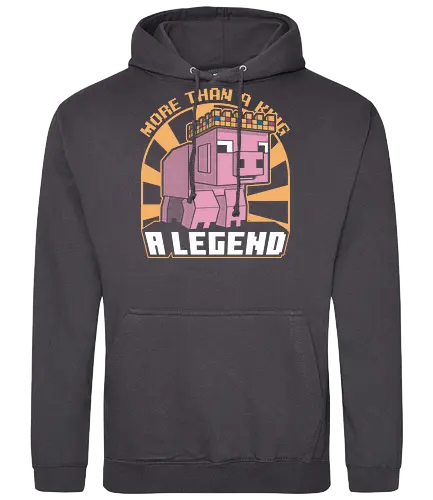 Pig Legend Gamer - Game, Games, Video Games, Video Game, Create, Movie, Movie Quote, Techno, Pig, Piglet, King, Legendary, Legend, Streaming, Cute, Meme, Internet - Standard Hoodie