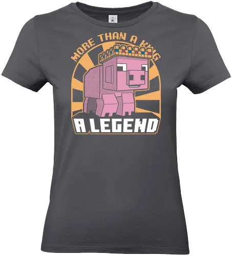 Pig Legend Gamer - Game, Games, Video Games, Video Game, Create, Movie, Movie Quote, Techno, Pig, Piglet, King, Legendary, Legend, Streaming, Cute, Meme, Internet - Standard T-Shirt (Frauen)