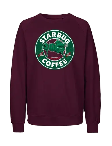 Starbug Coffee - rRed dwarf, starbug, coffee, Coffee, lister, Rimmer, cat, krypton, funny, British - Fairtrade Sweatshirt