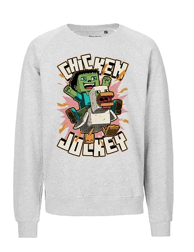 Chicken Kid Cube Game - Internet, Adventure, Create, Chicken Run, Chicken, Fight, Fun, Funny, Cute, Kid, Zombie, Death, Quote, Jockey, Games, Game, Video Games, Video Game, Movies, Movie, Fantasy, Memes, Meme - Fairtrade Sweatshirt
