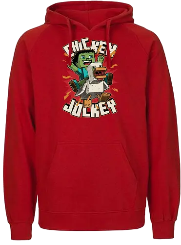 Chicken Kid Cube Game - Internet, Adventure, Create, Chicken Run, Chicken, Fight, Fun, Funny, Cute, Kid, Zombie, Death, Quote, Jockey, Games, Game, Video Games, Video Game, Movies, Movie, Fantasy, Memes, Meme - Fairtrade Hoodie