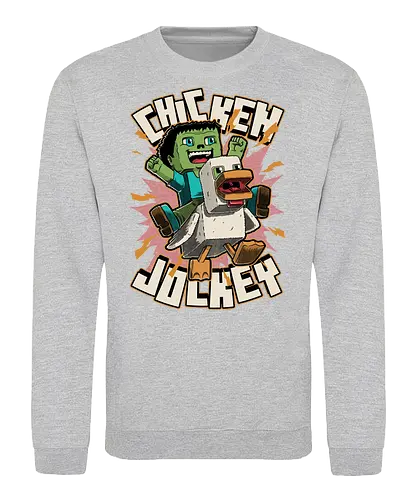 Chicken Kid Cube Game - Internet, Adventure, Create, Chicken Run, Chicken, Fight, Fun, Funny, Cute, Kid, Zombie, Death, Quote, Jockey, Games, Game, Video Games, Video Game, Movies, Movie, Fantasy, Memes, Meme - Sweatshirt