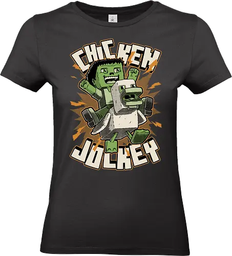 Chicken Kid Cube Game - Green - Games, Game, Video Games, Video Game, Movies, Movie, Fantasy, Memes, Meme, Internet, Adventure, Create, Chicken Run, Chicken, Fight, Fun, Funny, Cute, Kid, Zombie, Death, Quote, Jockey - Standard T-Shirt (Frauen)