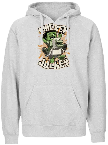 Chicken Kid Cube Game - Green - Games, Game, Video Games, Video Game, Movies, Movie, Fantasy, Memes, Meme, Internet, Adventure, Create, Chicken Run, Chicken, Fight, Fun, Funny, Cute, Kid, Zombie, Death, Quote, Jockey - Fairtrade Hoodie