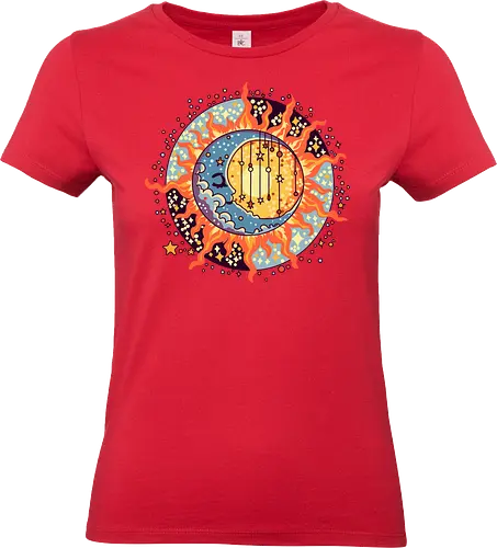 Mond - sommer, abstrakt, künst, art, mond - Standard T-Shirt (Frauen)
