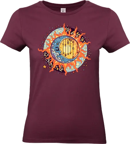 Mond - sommer, abstrakt, künst, art, mond - Standard T-Shirt (Frauen)