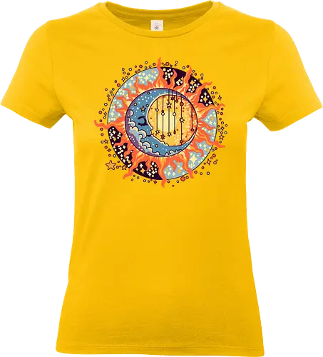 Mond - sommer, abstrakt, künst, art, mond - Standard T-Shirt (Frauen)