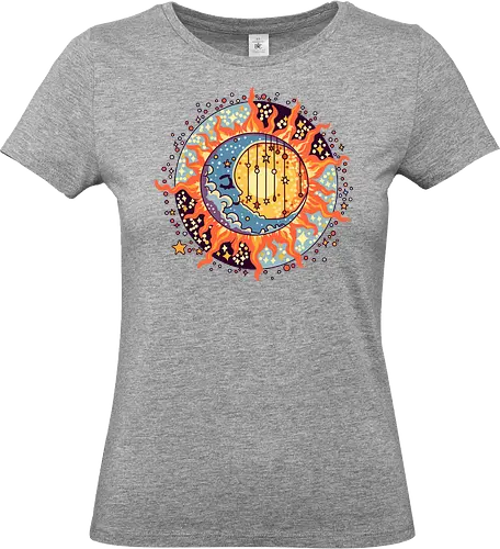 Mond - sommer, abstrakt, künst, art, mond - Standard T-Shirt (Frauen)