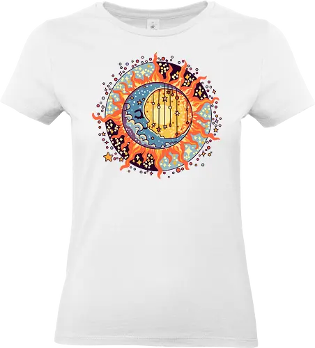 Mond - sommer, abstrakt, künst, art, mond - Standard T-Shirt (Frauen)