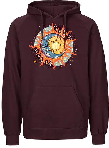 Mond - sommer, abstrakt, künst, art, mond - Fairtrade Hoodie