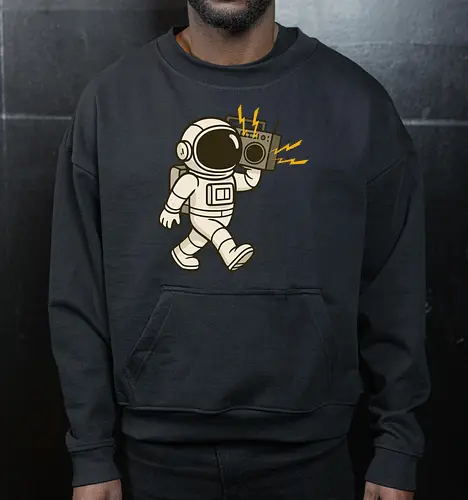 Astronaut with stereo