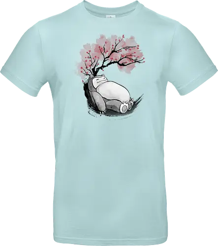 sakura sleeping sumi e