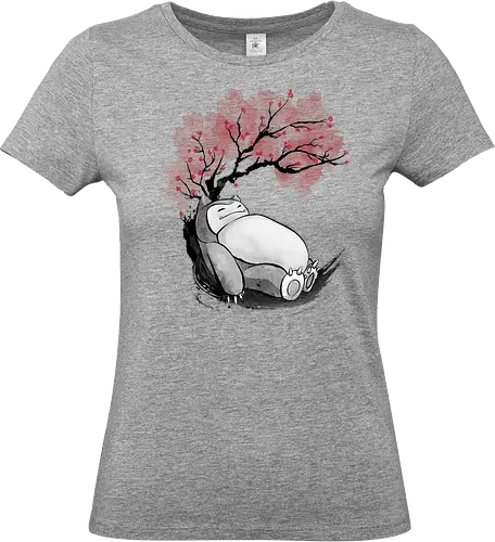 sakura sleeping sumi e - anime, manga, japan, japanese art - Standard T-Shirt (Frauen)