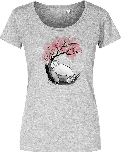 sakura sleeping sumi e