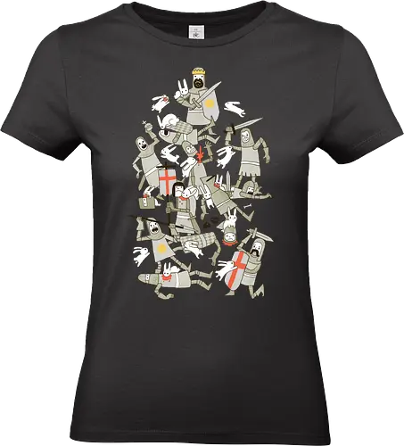 Bad Tempered Rodents - killer rabbit, killer kaninchen, Killer Hase, heilige Handgranate - Standard T-Shirt (Frauen)