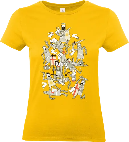 Bad Tempered Rodents - killer rabbit, killer kaninchen, Killer Hase, heilige Handgranate - Standard T-Shirt (Frauen)