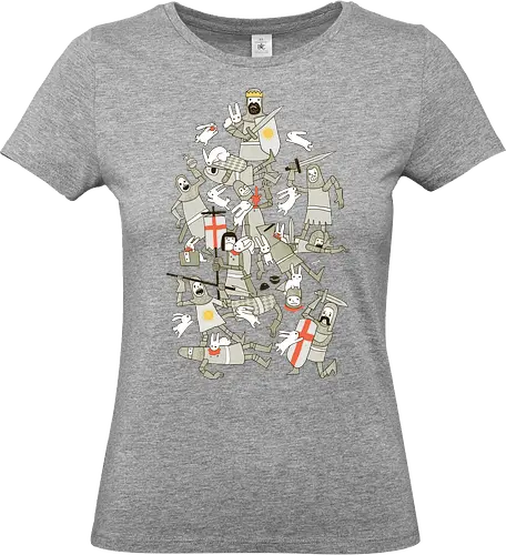Bad Tempered Rodents - killer rabbit, killer kaninchen, Killer Hase, heilige Handgranate - Standard T-Shirt (Frauen)