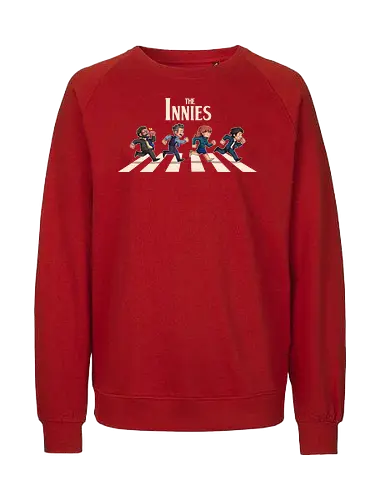 The Innies - severance, lumon, tv shows, dylan g, mark s, abbey road, humor, helly r, irving b - Fairtrade Sweatshirt