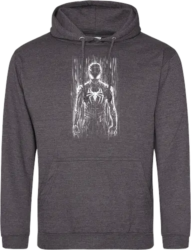 The spider under the rain