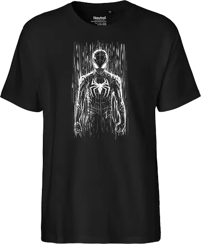 The spider under the rain